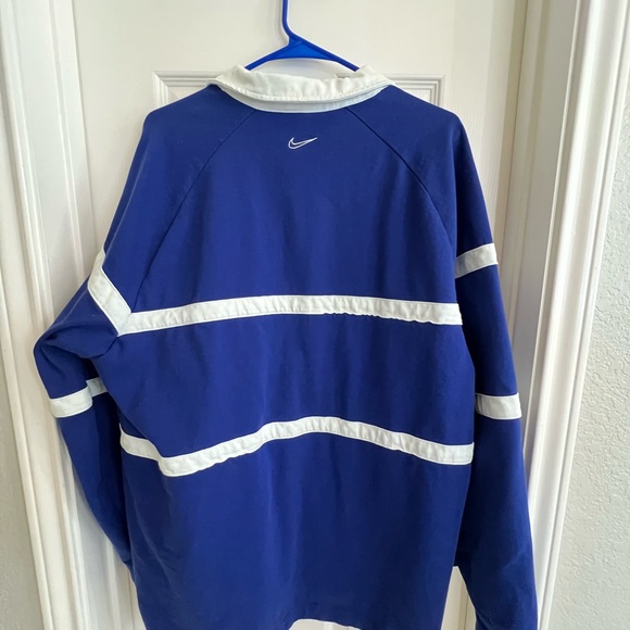 Nike Blue and White Sweatshirt XL - Picture 4 of 8